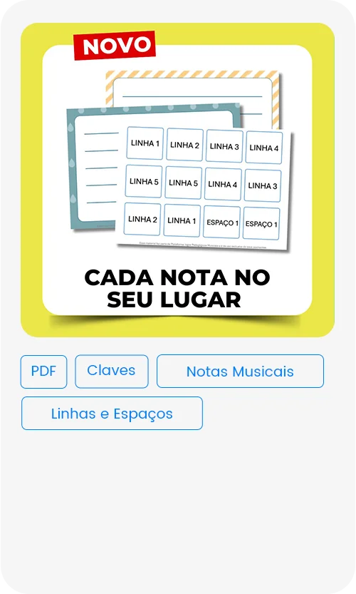 Cada Nota no Seu Lugar