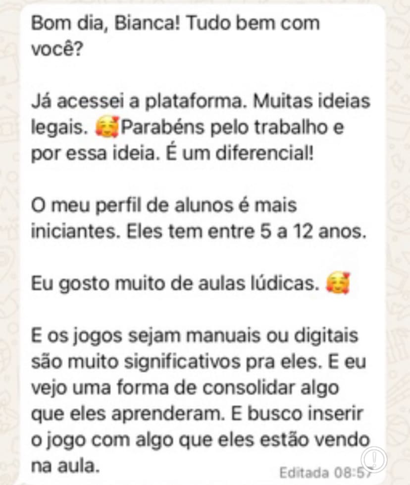Depoimento de professor
